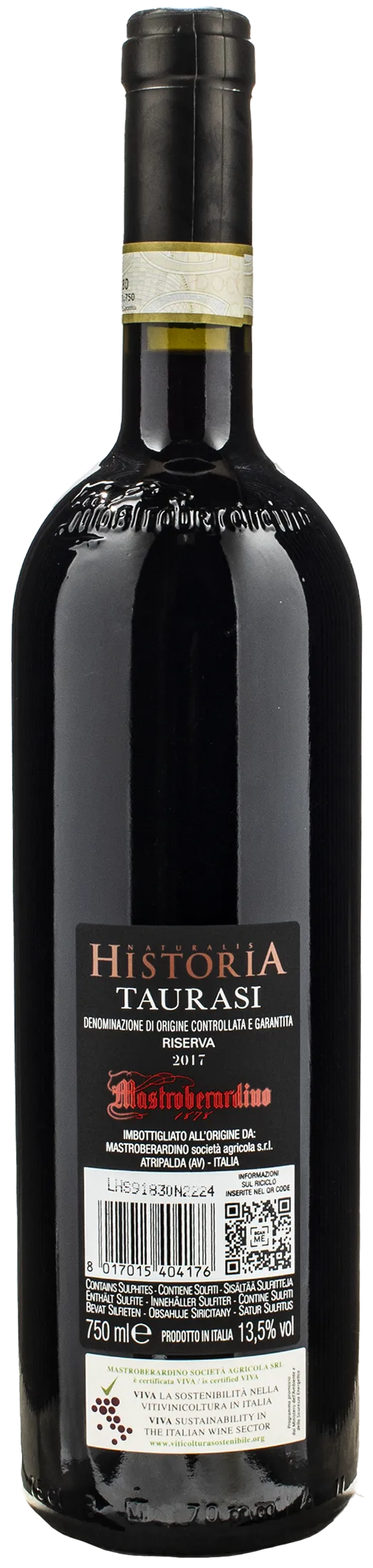 Mastroberardino Naturalis Historia Taurasi Riserva 2017