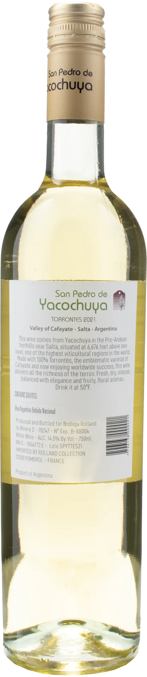 Michel Rolland Collection San Pedro de Yacochuya Torrontes 2021