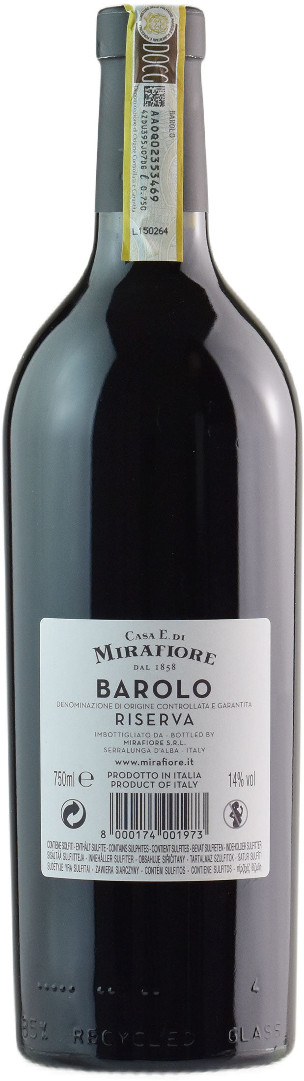 Mirafiore Barolo Casa di Mirafiore Riserva 2010