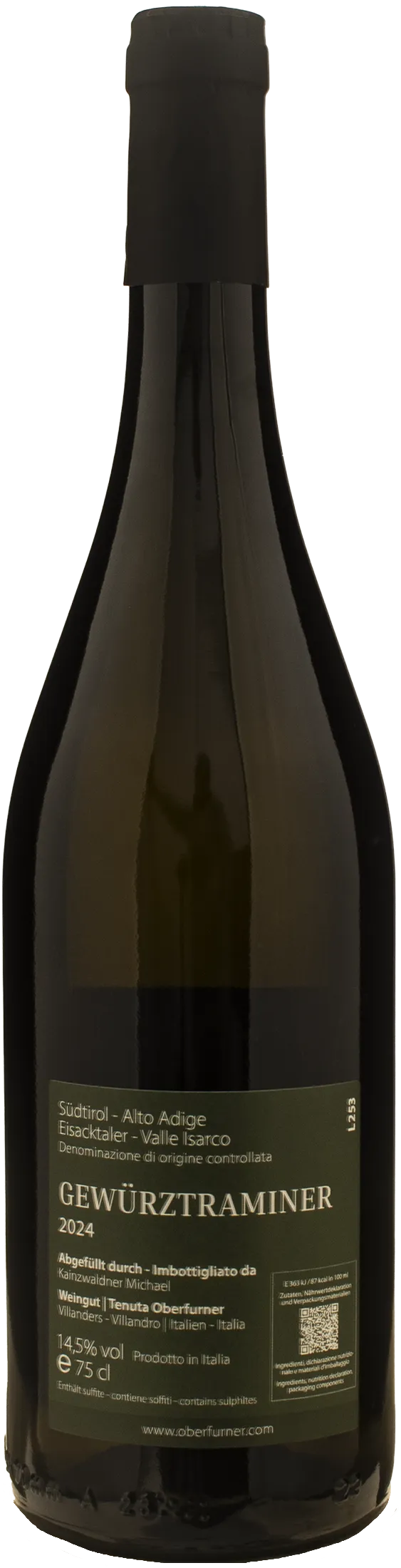 Oberfurner Alto Adige Vallo Isarco Gewurztraminer 2024