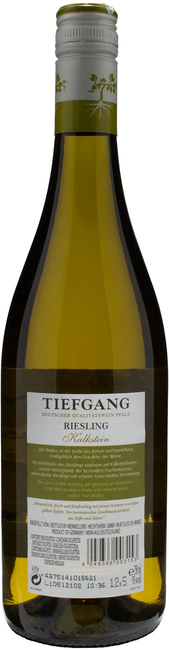 Pfalz Tiefgang Kalkstein Riesling Trocken 2020