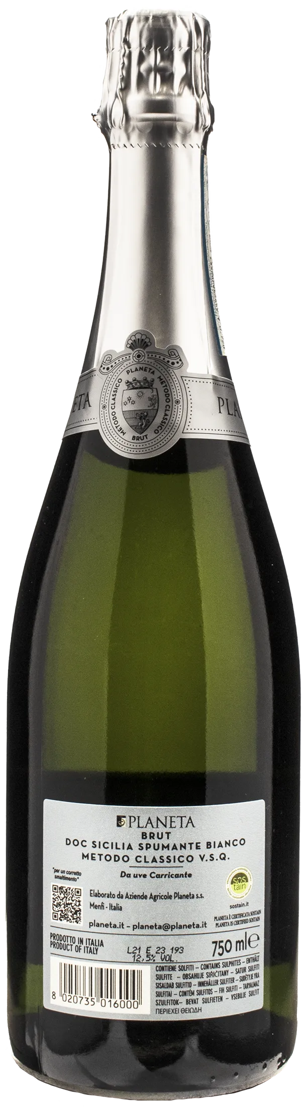 Planeta Spumante Carricante Metodo Classico Brut 2021