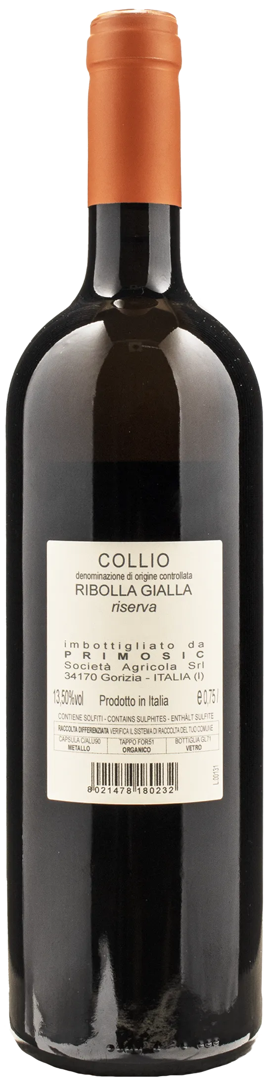 Primosic Ribolla Gialla Riserva 2019