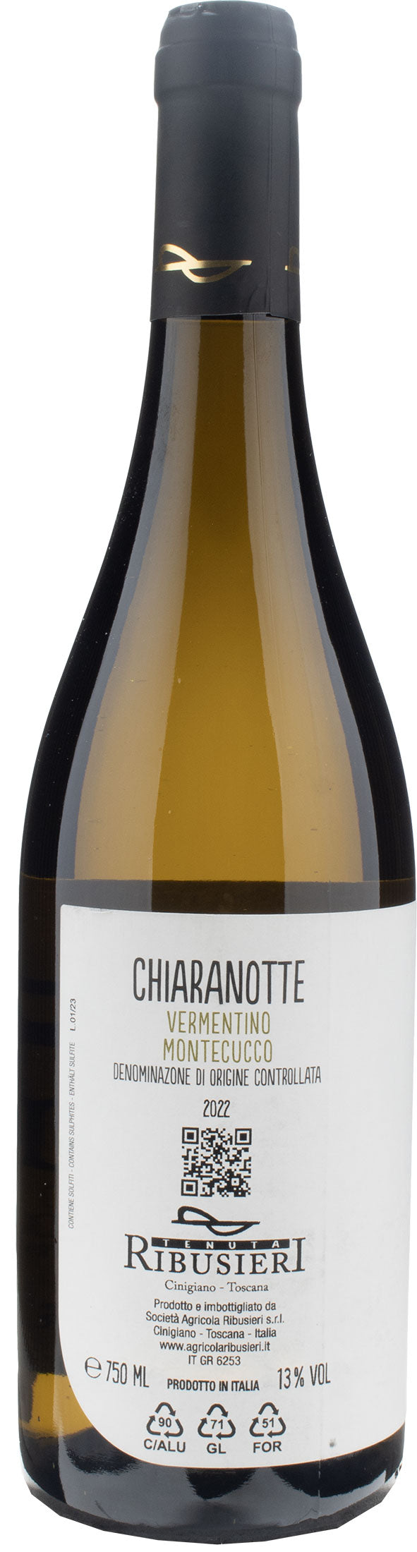 Ribusieri Vermentino Montecucco Chiaranotte 2022