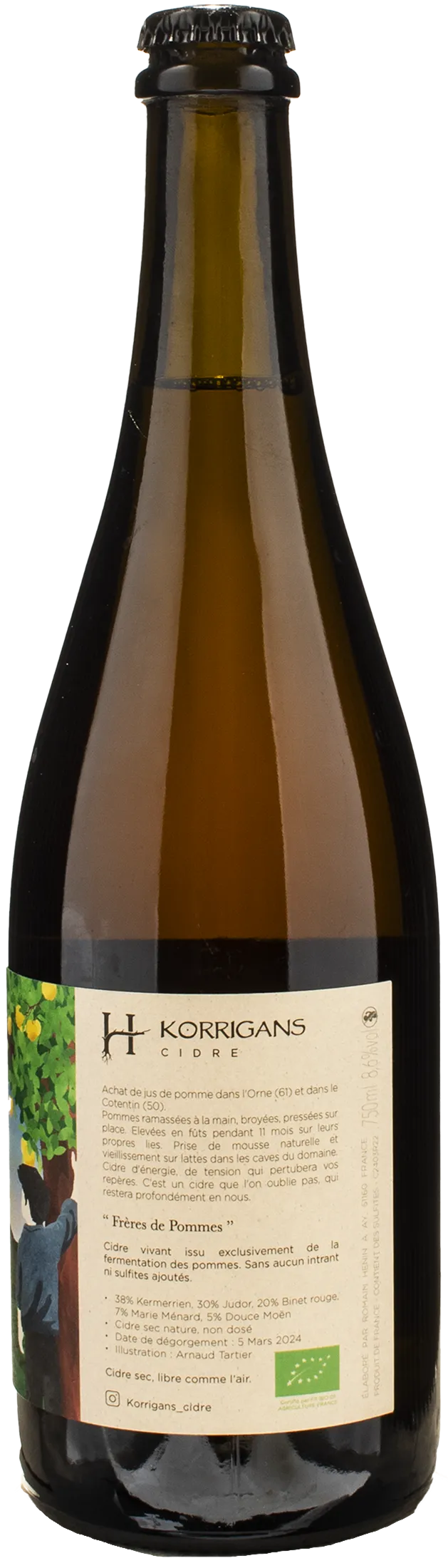 Romain Henin Korrigans Cidre Freres de Pommes 0.75L