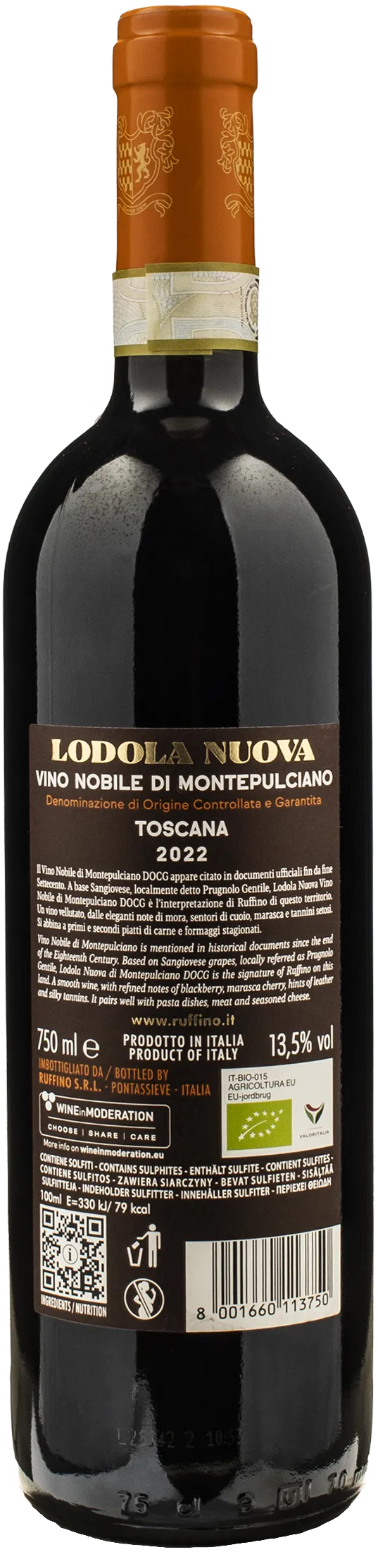 Ruffino Nobile di Montepulciano Lodola Nuova 2022