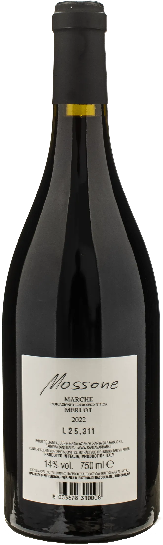 Santa Barbara Stefano Antonucci Mossone Merlot 2022
