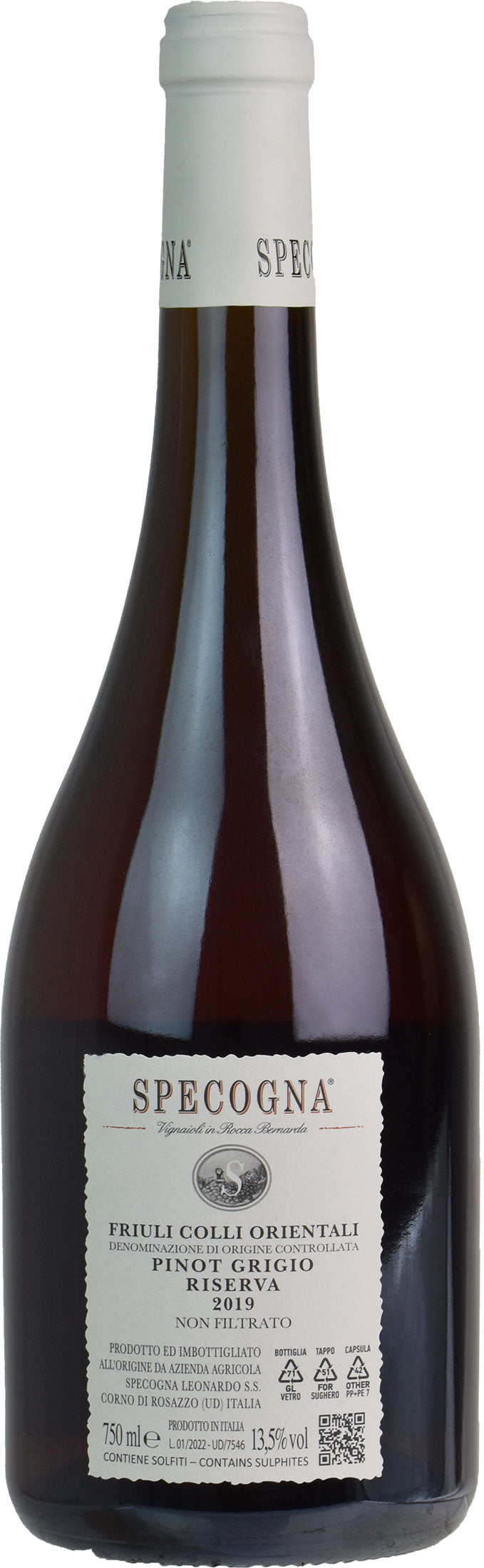 Specogna Pinot Grigio Ramato Riserva 2019