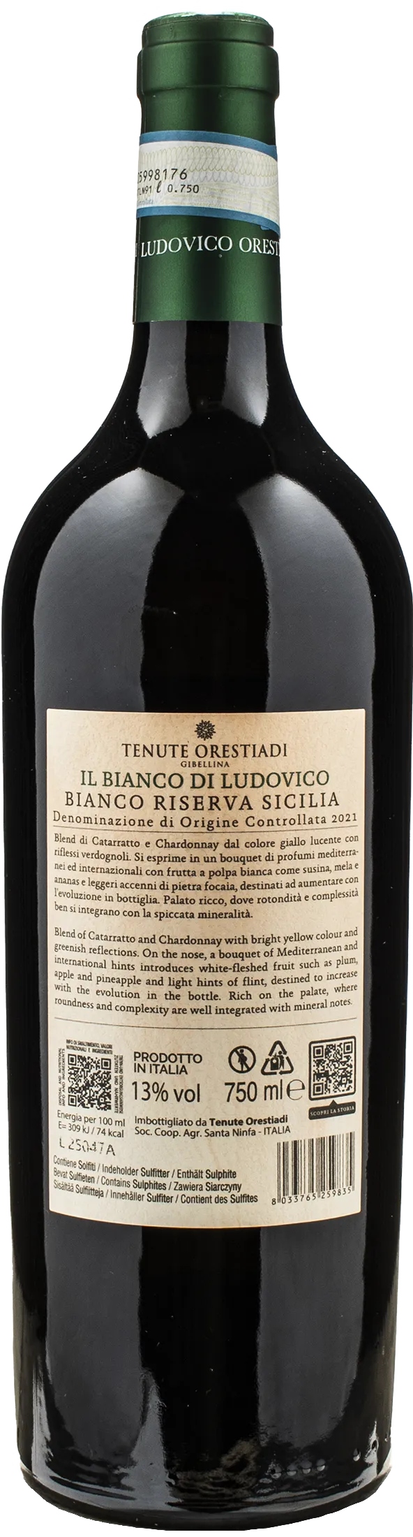 Tenute Orestiadi Gibellina Il Bianco di Ludovico Riserva 2021