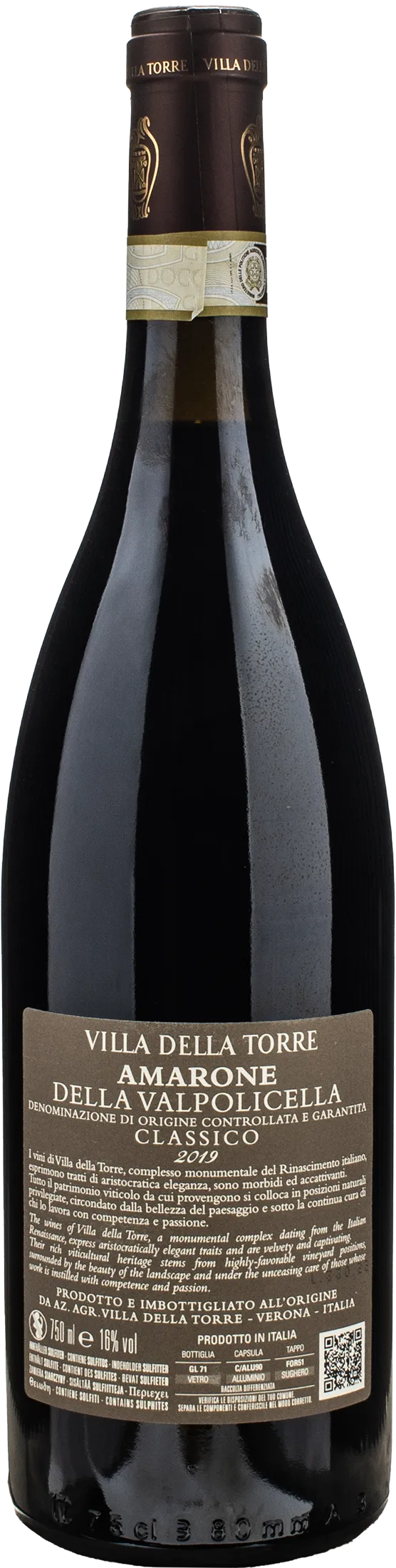 Villa della Torre Amarone della Valpolicella Classico 2019
