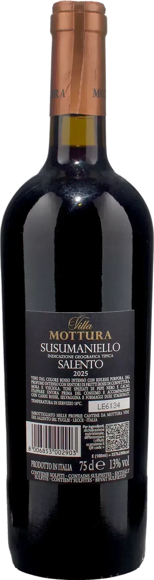 Villa Mottura Salento Susumaniello 2025
