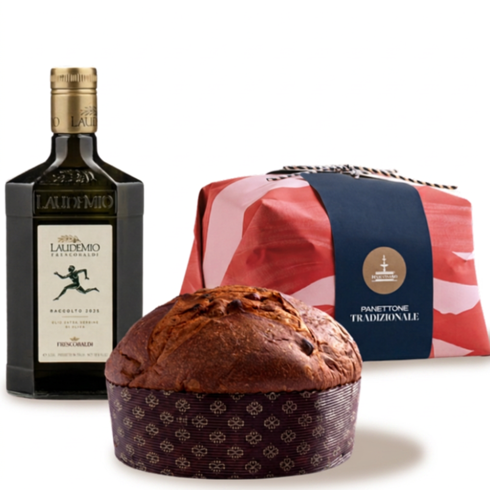 Fiasconaro Traditional Panettone & Laudemio Extra Virgin Olive Oil 0.5L