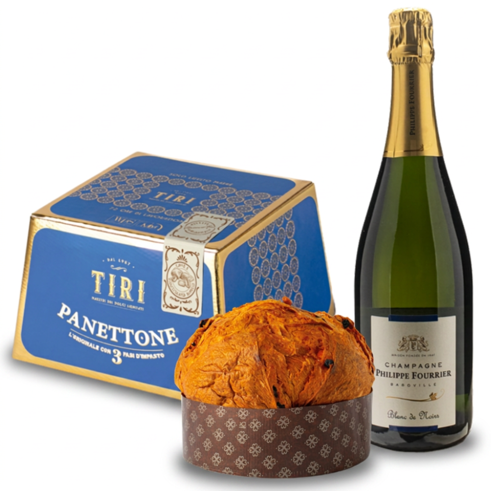 Tiri Panettone Café et Chocolat Blanc & Champagne Philippe Fourrier