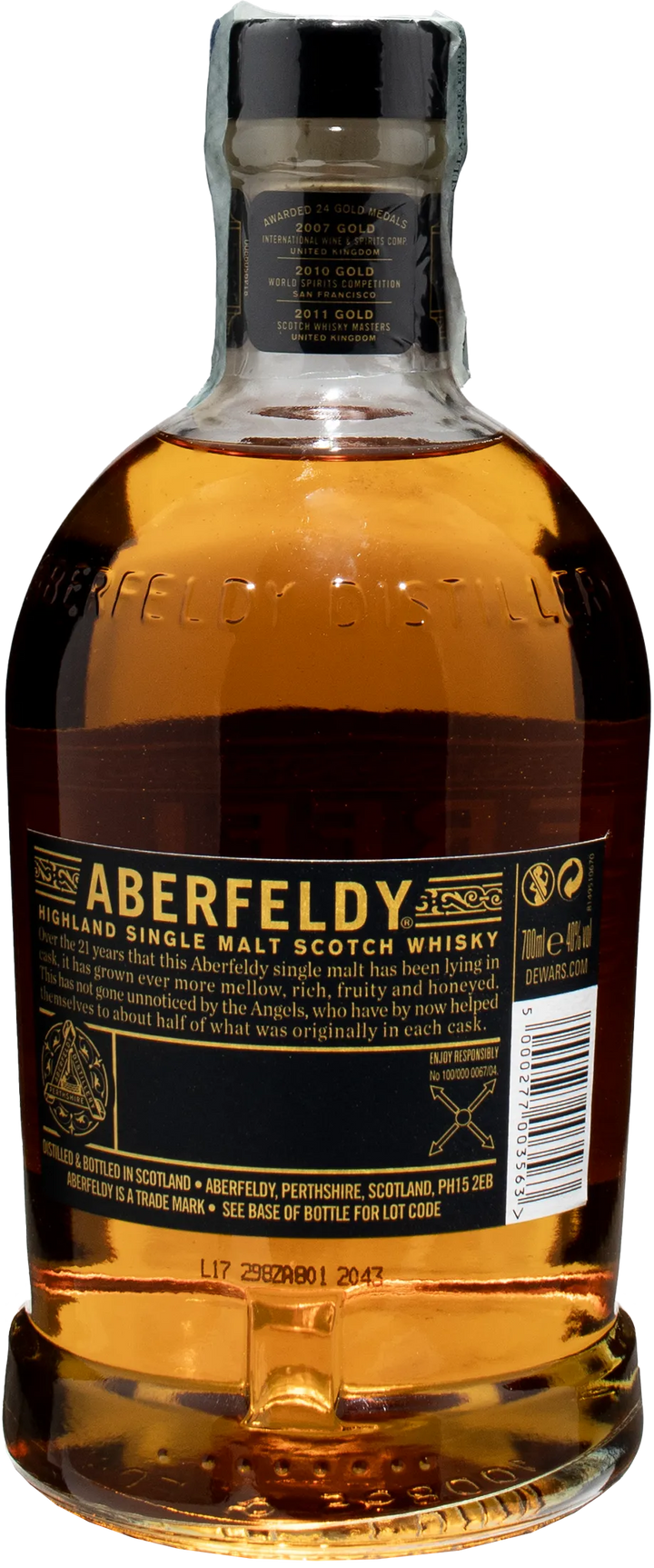 Aberfeldy Highland Single Malt Scotch Whisky 21 Y.O. 0.7L
