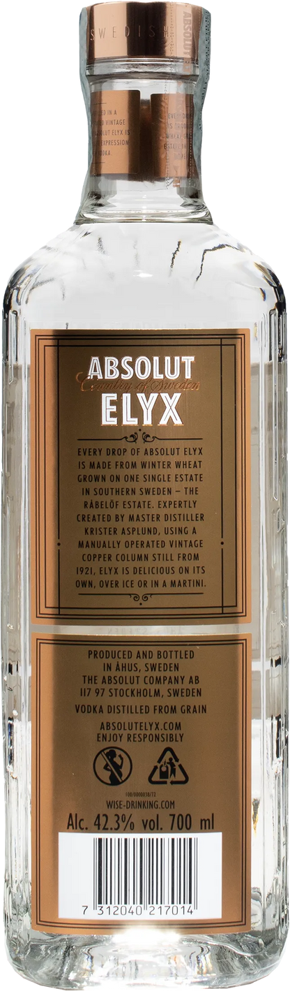 Absolut Vodka Elyx 0.7L