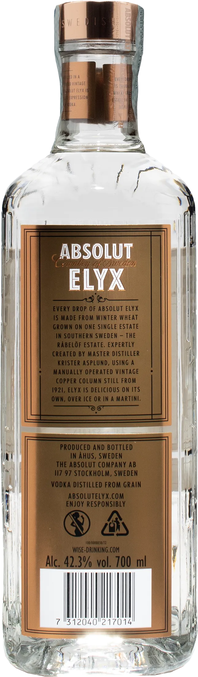 Absolut Vodka Elyx 0.7L