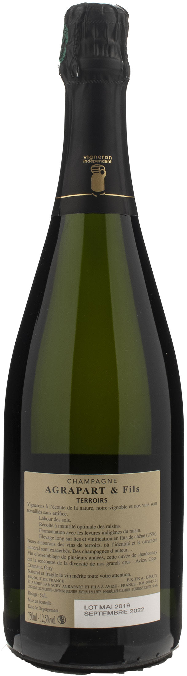 Agrapart & Fils Champagne Grand Cru Blanc de Blancs Extra Brut Terroirs