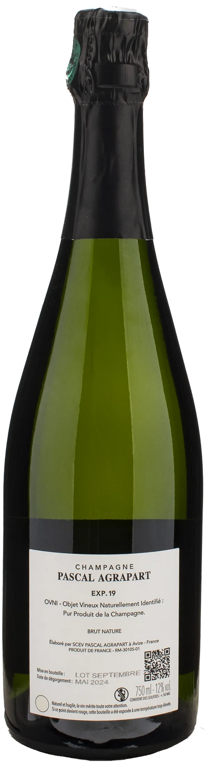 Pascal Agrapart Champagne Grand Cru Blanc de Blancs Brut Nature Experience 19