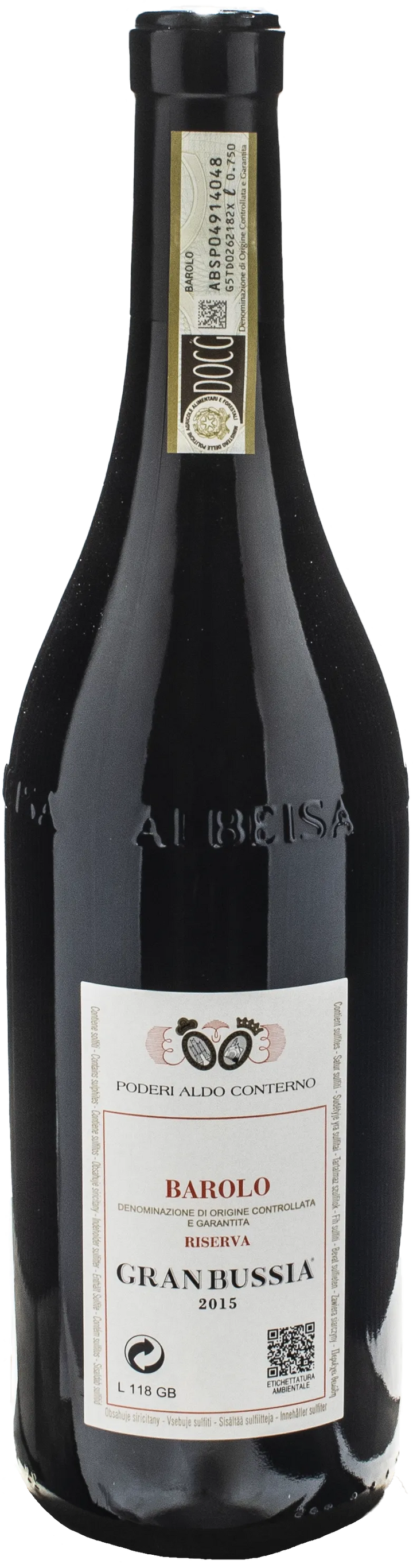 Aldo Conterno Barolo Gran Bussia Riserva 2015
