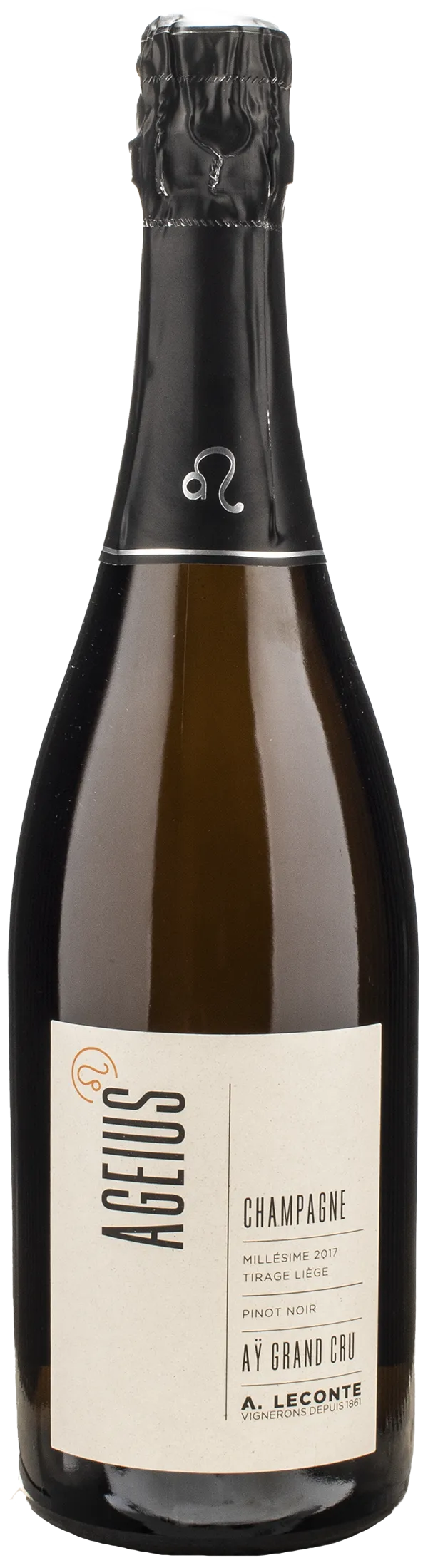 Alexis Leconte Champagne Aegius Grand Cru Ay Pinot Noir Brut 2017