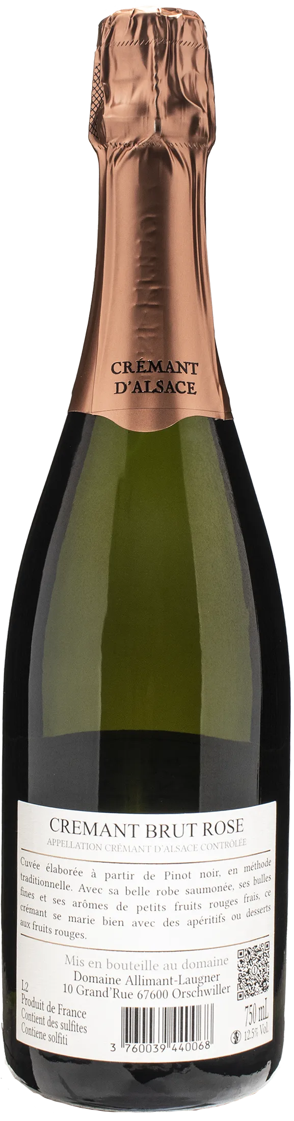 Allimant Laugner Cremant d'Alsace Rosè Brut