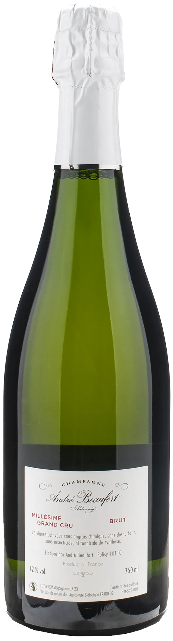 Andre Beaufort Champagne Ambonnay Grand Cru Brut 2003