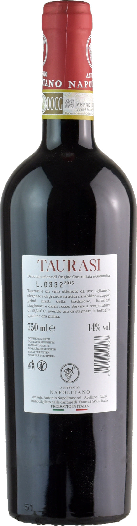 Antonio Napolitano Taurasi 2015