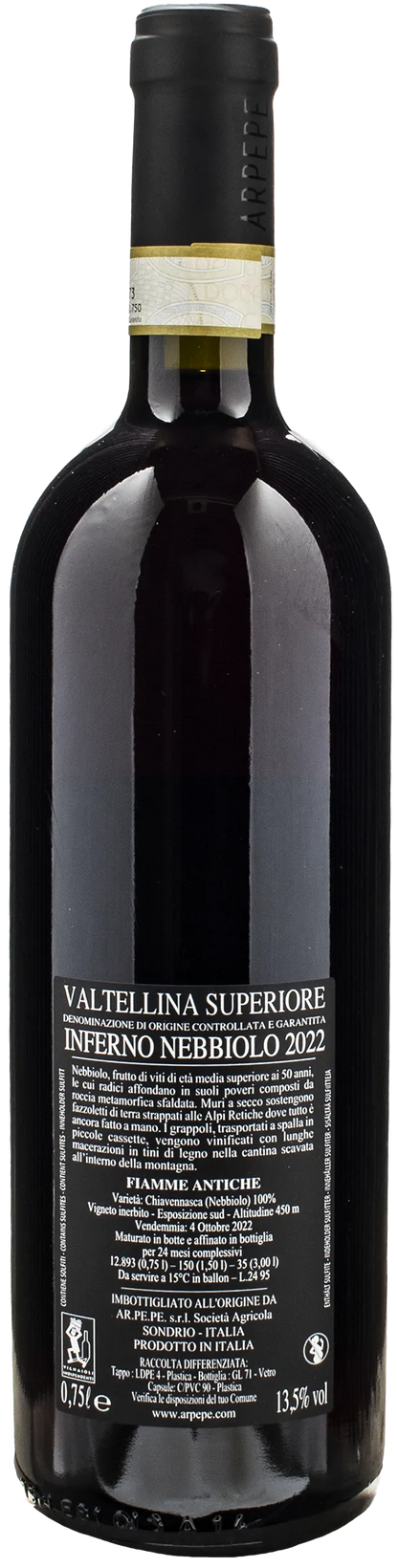 Ar.Pe.Pe Valtellina Superiore Inferno Nebbiolo Fiamme Antiche 2022
