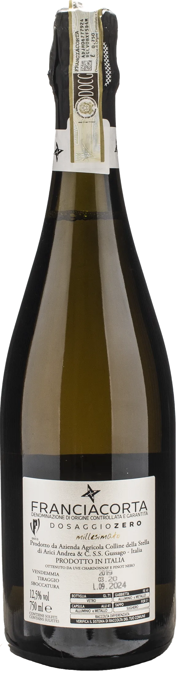 Arici Franciacorta Dosaggio Zero 2019