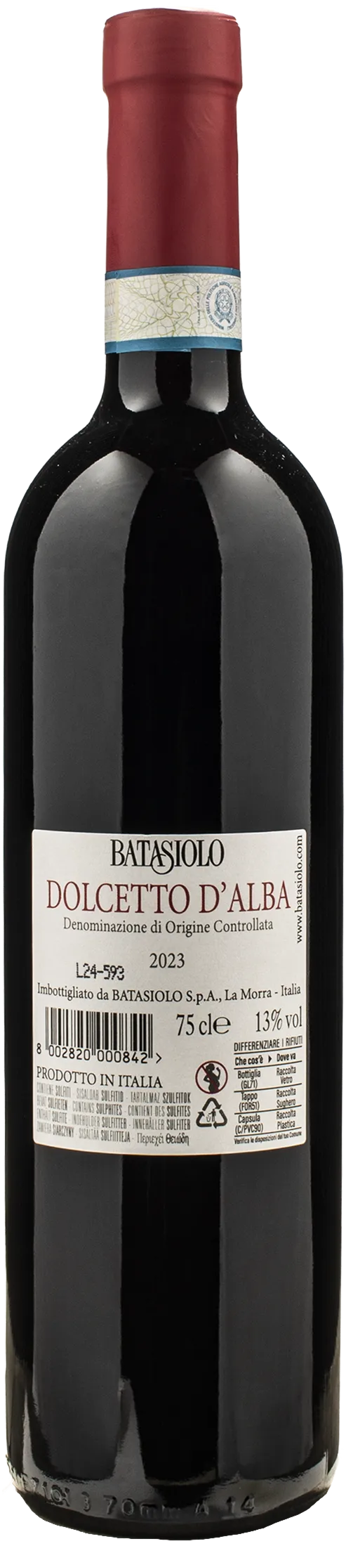 Batasiolo Dolcetto d'Alba 2023