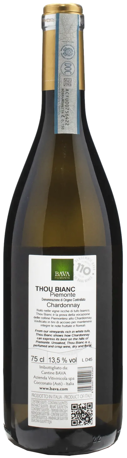 Bava Chardonnay Piemonte Thou Blanc 2022