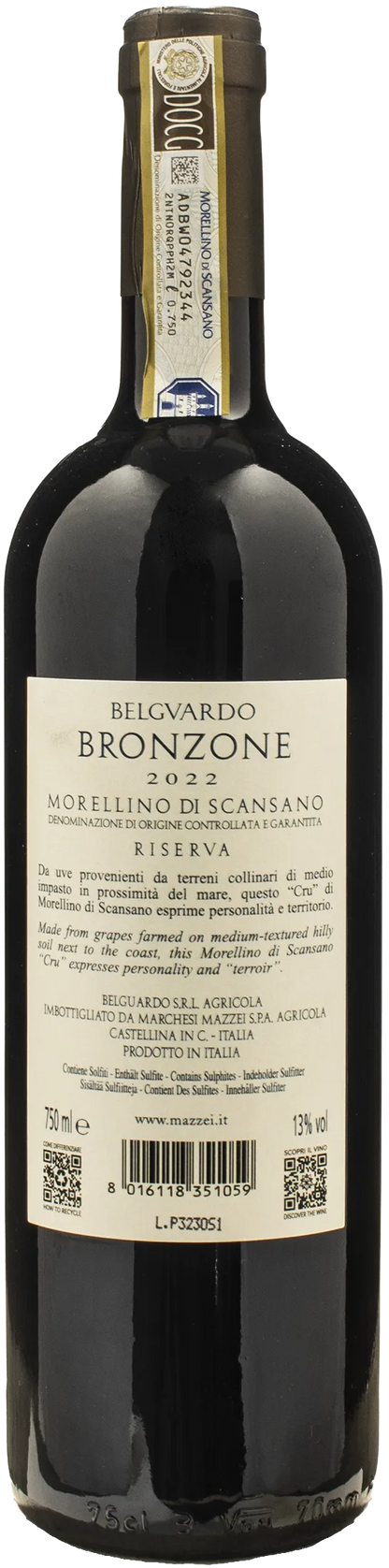 Belguardo Morellino di Scansano Bronzone Riserva 2022