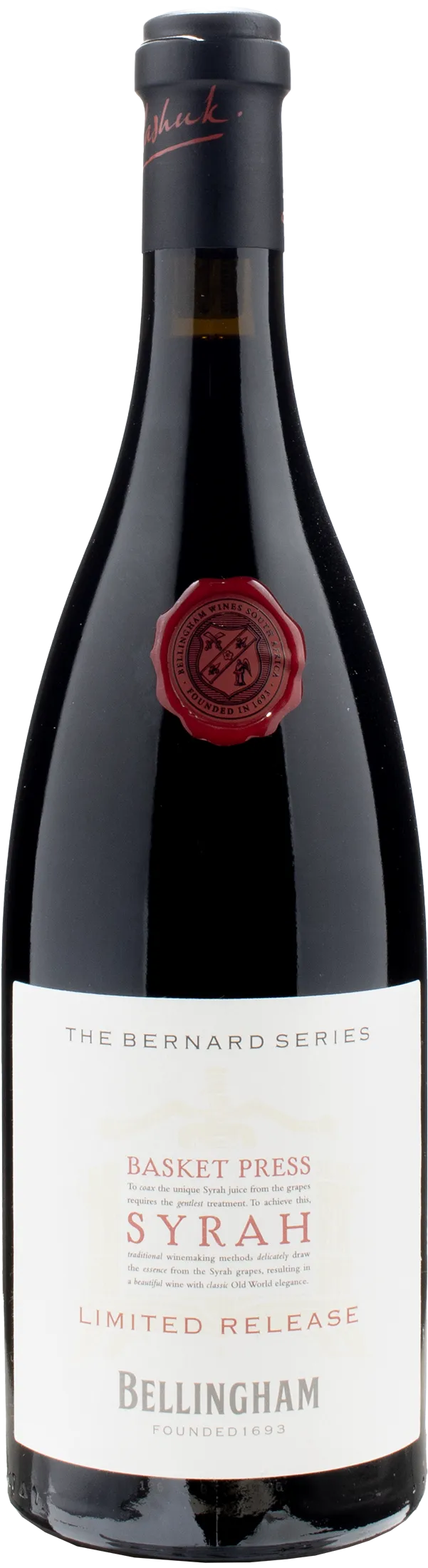 Bellingham The Bernard Series Basket Press Limited Release Syrah 2020