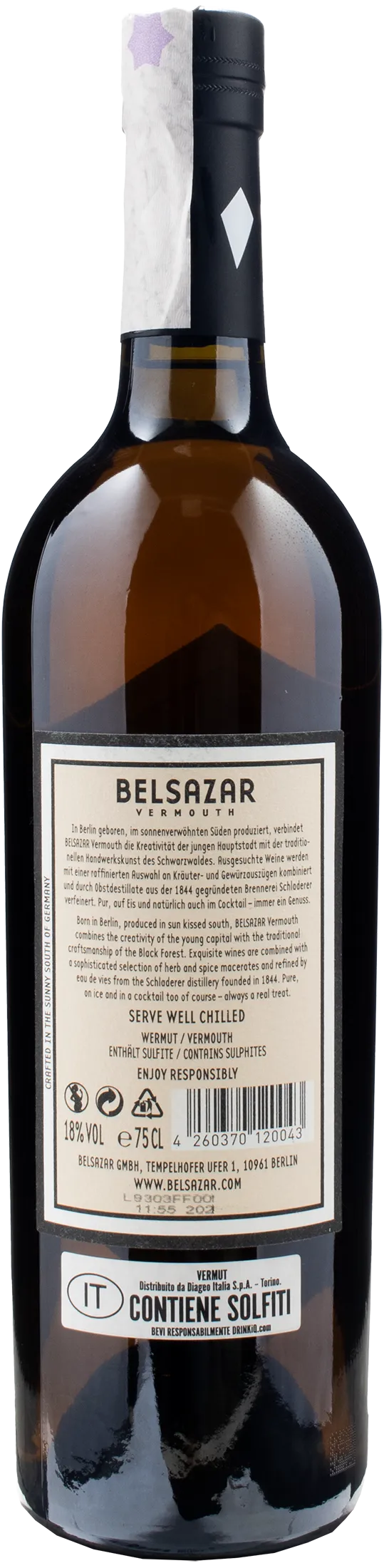 Belsazar White Vermouth 0.75L