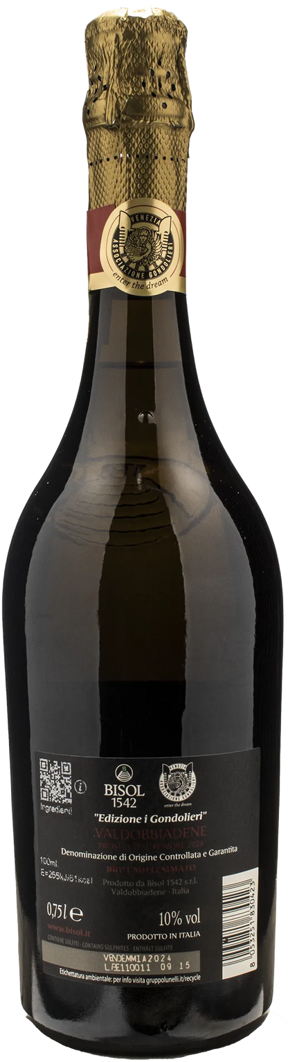 Bisol 1542 Valdobbiadene Prosecco Superiore Brut Millesimato I Gondolieri 2024
