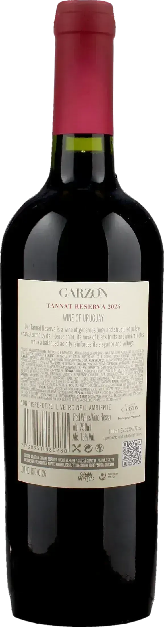 Bodega Garzon Tannat Reserva 2024