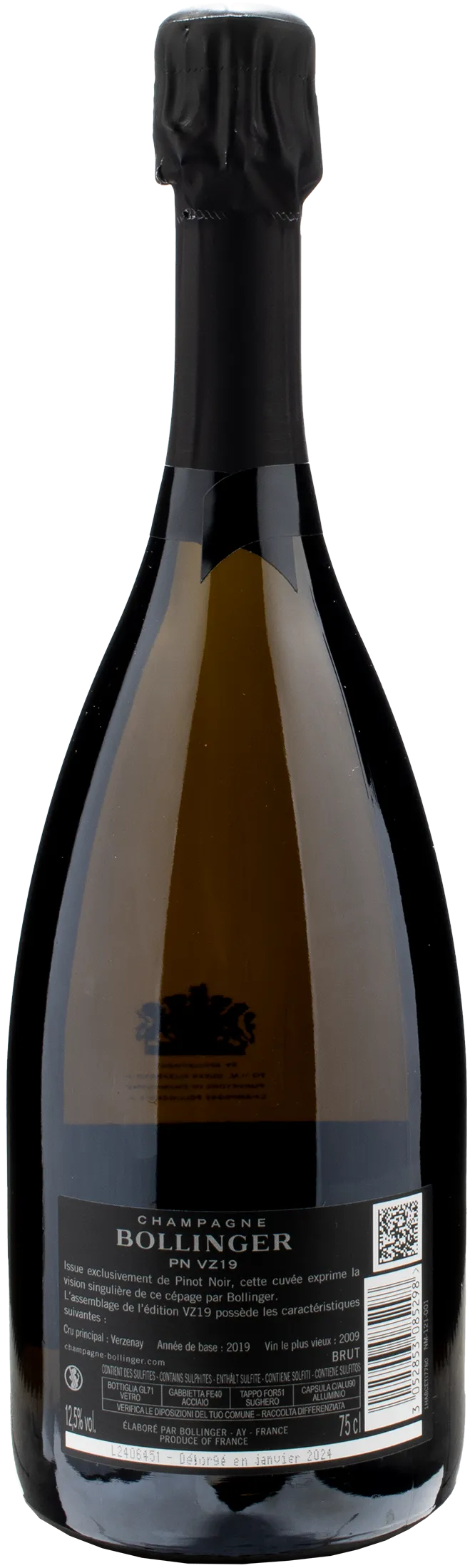 Bollinger Champagne PN VZ Brut 2019