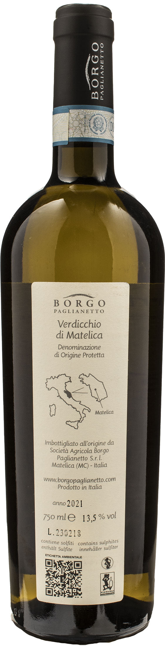Borgo Paglianetto Verdicchio Matelica Vertis 2021