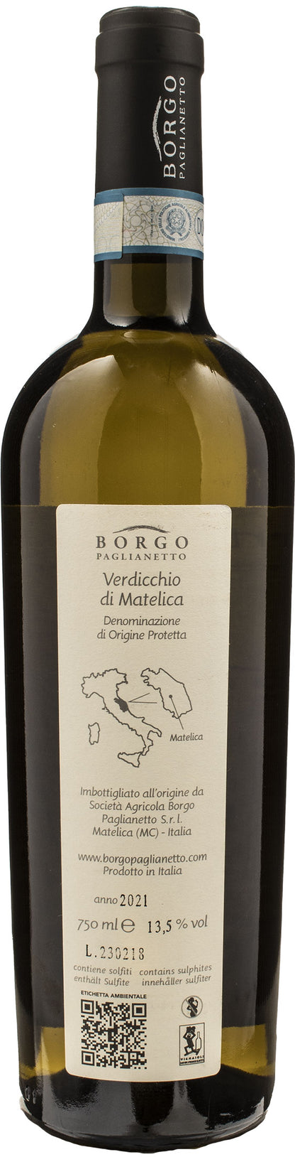 Borgo Paglianetto Verdicchio Matelica Vertis 2021