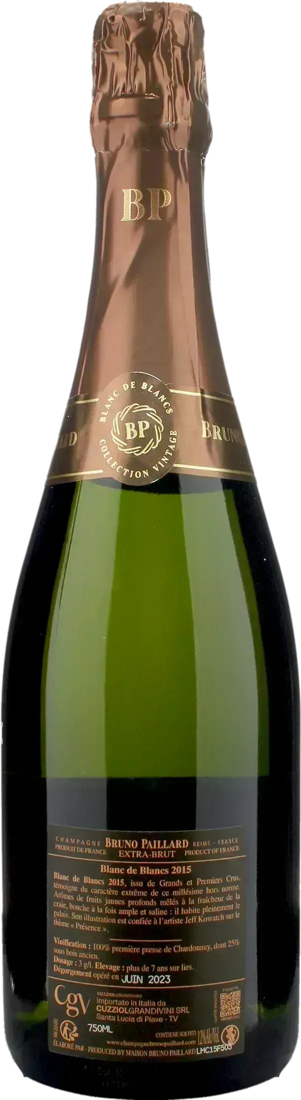 Bruno Paillard Champagne Grand Cru Blanc de Blancs Extra Brut 2015