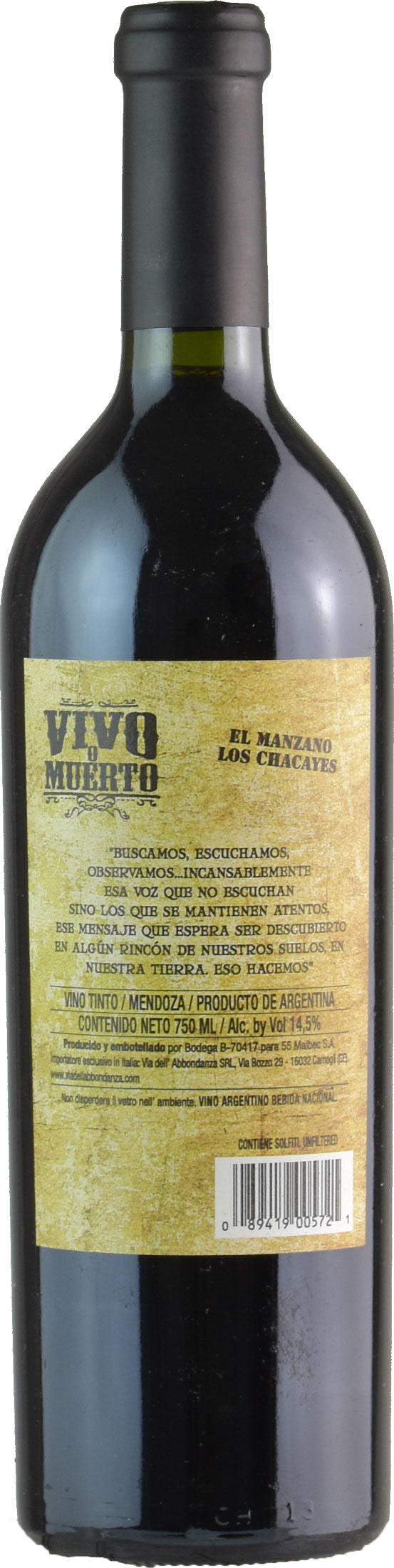 Buscado Vivo o Muerto El Manzano 2016