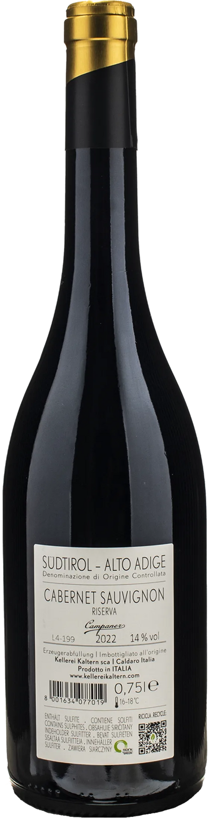 Caldaro Cabernet Sauvignon Riserva Campaner 2022