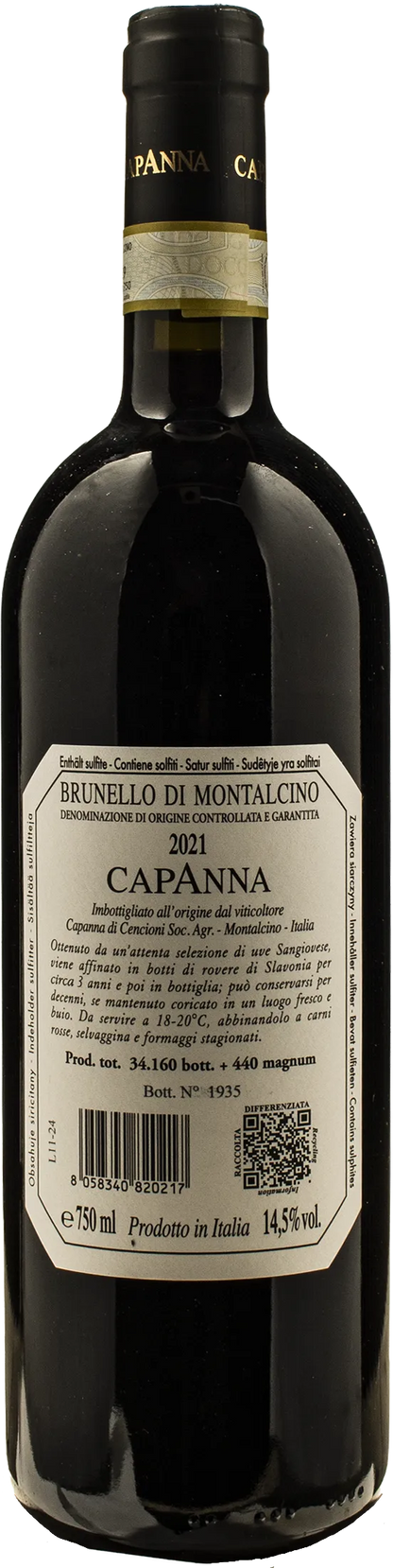 Capanna Brunello di Montalcino 2021