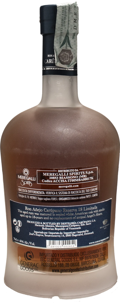 Carupano Ron Anejo Reserva Limitada 18 0.7L