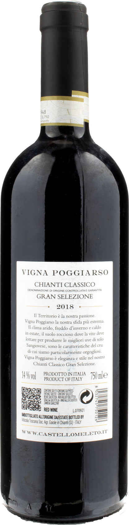 Castello di Meleto Chianti Classico Gran Selezione Vigna del Poggiarso 2019