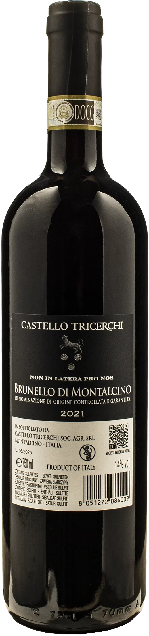 Castello Tricerchi Brunello di Montalcino 2021