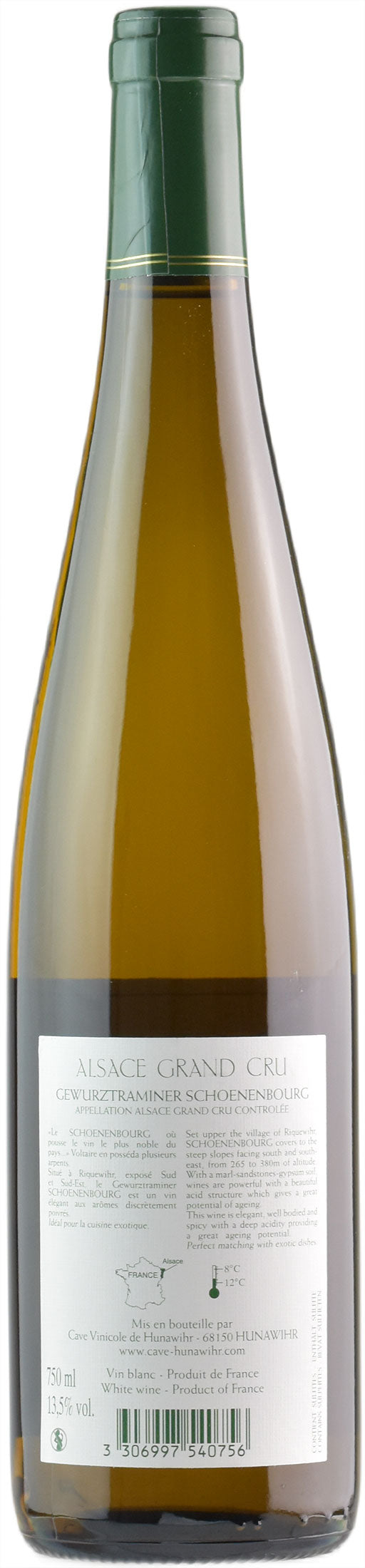 Cave Vinicole de Hunawihr Gewurztraminer Grand Cru Schoenenbourg 2017