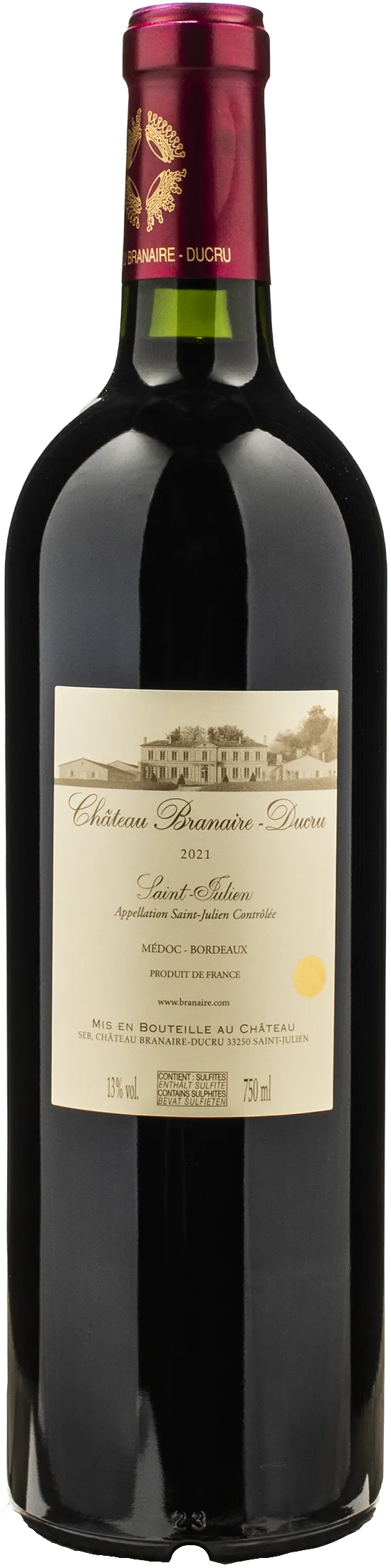Chateau Branaire Ducru Saint Julien 2021