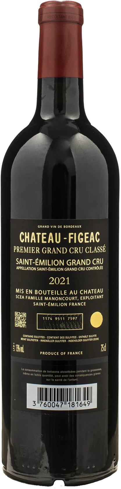 Chateau Figeac Saint Emilion Premier Grand Cru Classe 2021