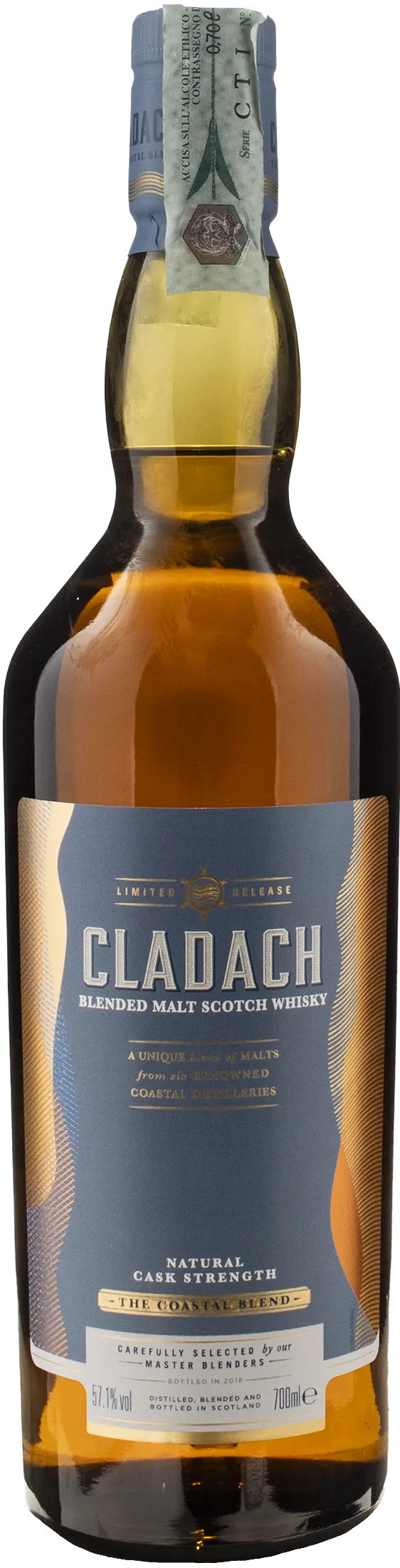 Cladach Blended Malt Scotch Whisky Natural Cask Strength Limited Release 0.7L